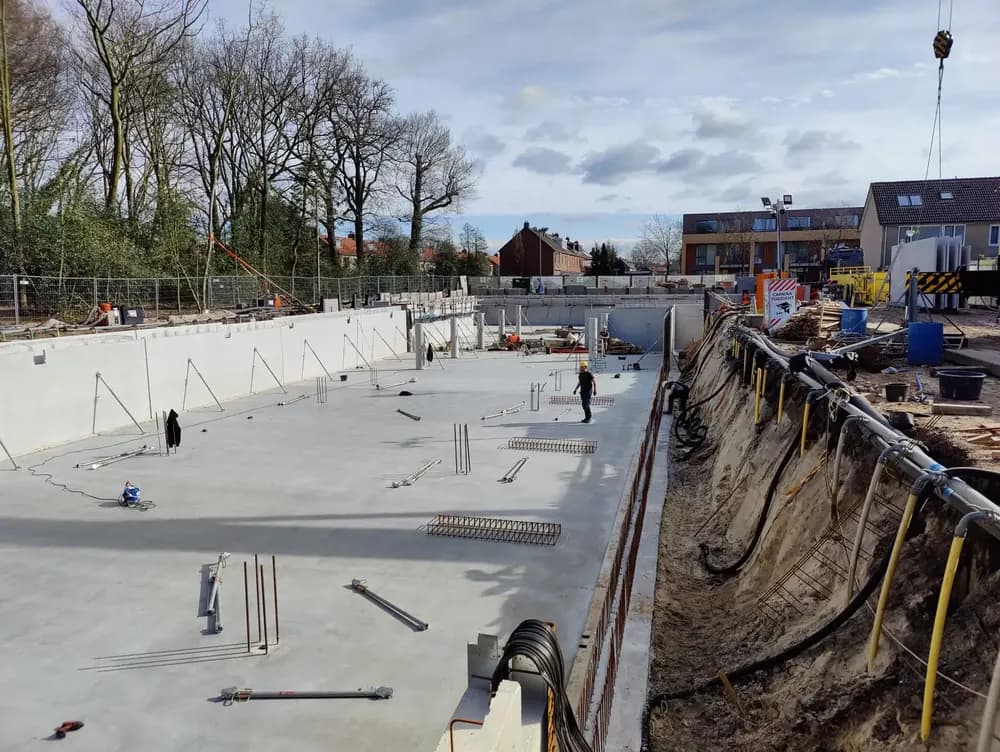 Bouw van eeen parkeergarage