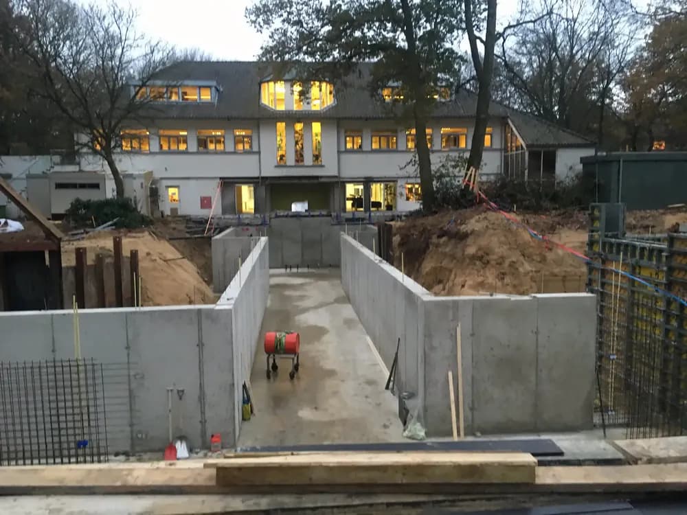 Parkeergarage die gebouwd wordt