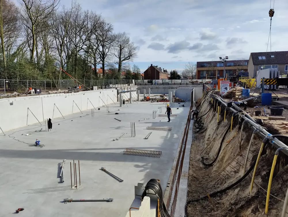 Bouw van eeen parkeergarage
