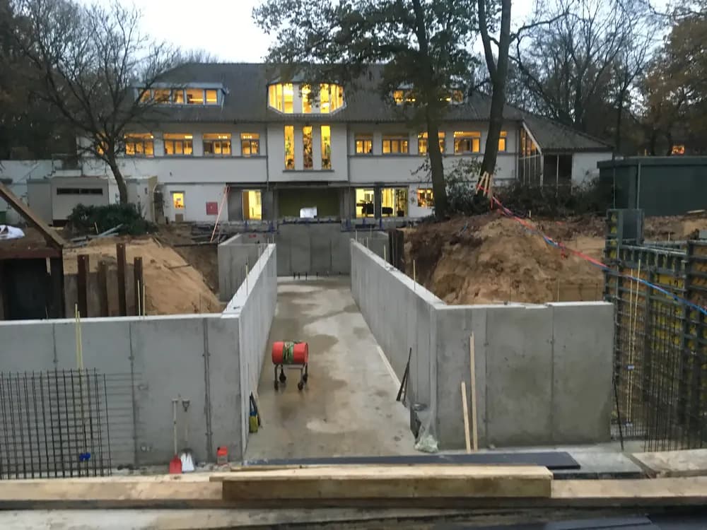 Parkeergarage die gebouwd wordt