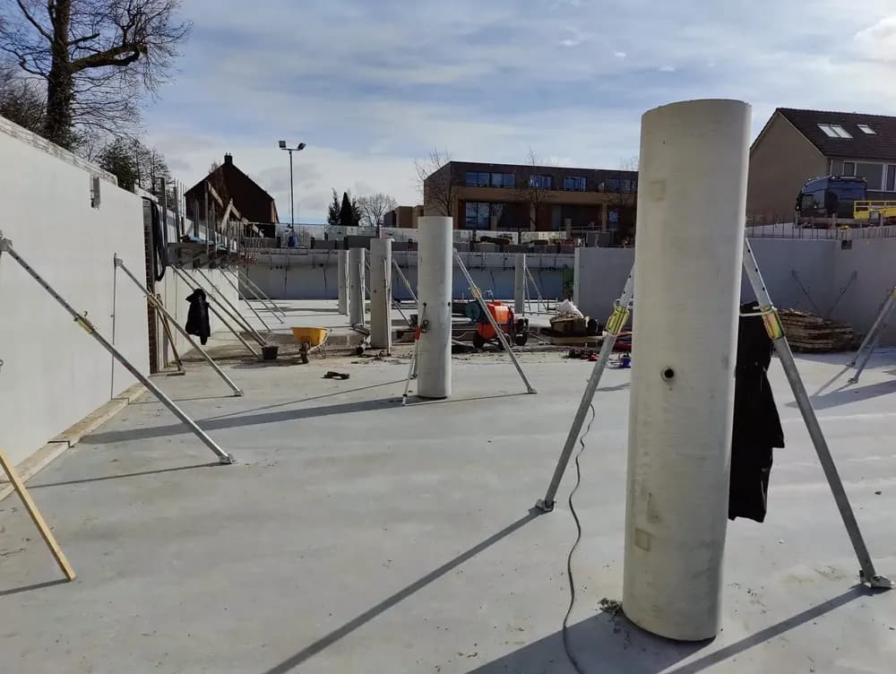 Bouw van een parkeergarage